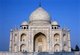 India: The western facade of the Taj Mahal at sunset, Agra, Uttar Pradesh